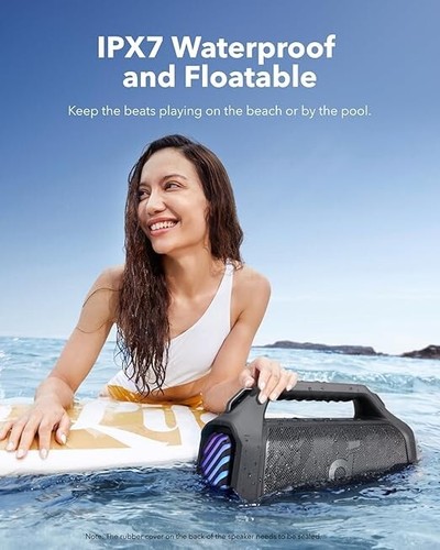 Soundcore Boom 2 Plus Outdoor Speaker, 140W, 2+2 Channel, BassUp 2.0, 20H, Fast - Picture 6 of 7