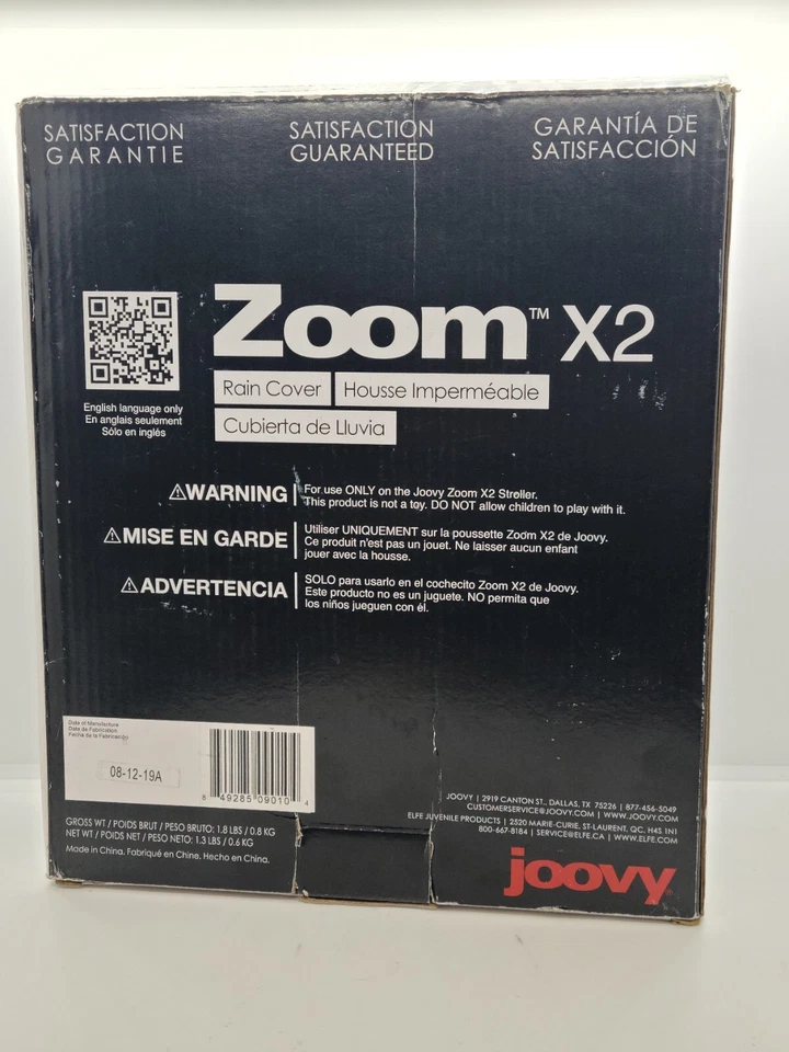 Cubierta de lluvia para cochecito joovy Zoom X2 #9010 nueva caja abierta Foto 4 de 4