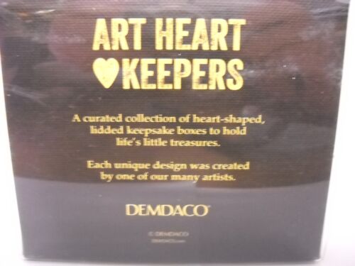 Demdaco Water Color Horse Head Art Heart Keeper Metal Heart Trinket Box - Picture 6 of 6