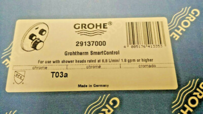GROHE Grohtherm Smart Control Dual Function Thermostatic Trim with Control Modul