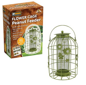 Détails Sur Suspension Fleur Cage Peanut Feeder Jardin Extérieur Oiseaux Sauvages Safe Feeder Vert Afficher Le Titre Dorigine