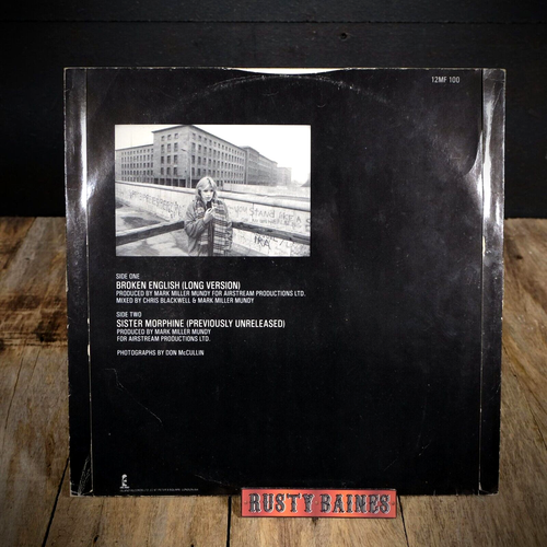 Record 12" Single, Marianne Faithfull, Broken English, Grade G - Picture 2 of 4