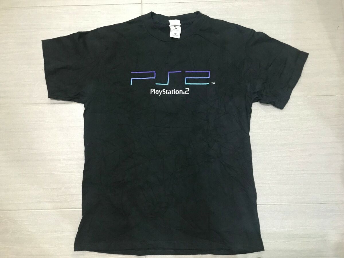 Vintage 2000 PLAYSTATION 2 CONSOLE RELEASE GAMING PS2 Tee Shirt Medium USA