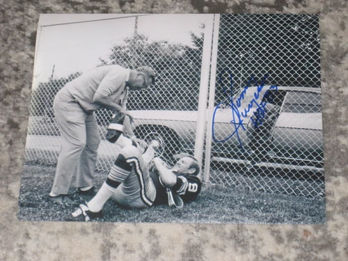 Washington Redskins SONNY JURGENSEN Signed 8x10 VINCE LOMBARDI Photo AUTOGRAPH B