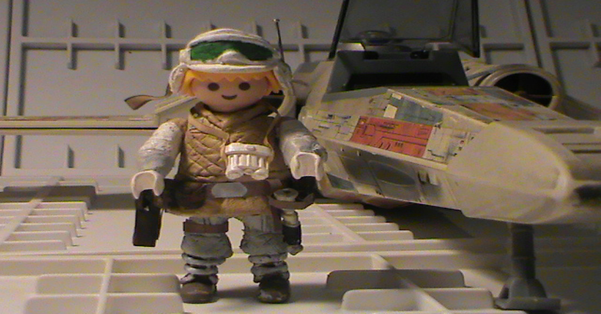 PLAYMOBIL CUSTOM LUKE Skywalker (Star Wars V) Ref-0035 Bis