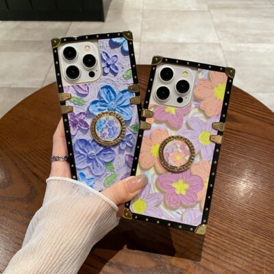 For Samsung Galaxy S24 Ultra S23 S22 S21 S20 S10 Cute Flower Phone Case