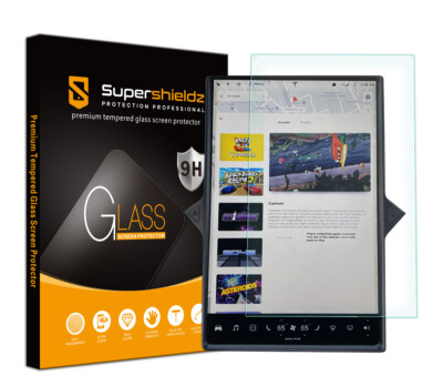 Supershieldz Tempered Glass Screen Protector for Tesla Model X / Model S (17'')