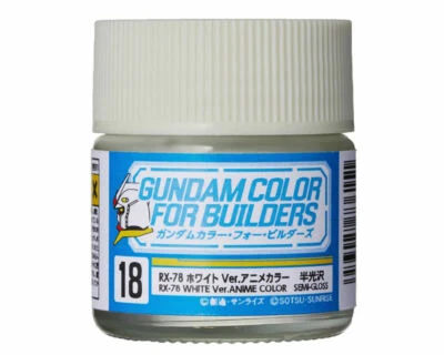 Mr.Hobby UG18 Gundam Color RX-78 White Ver.Anime Semi-Gloss (10ml) modellismo