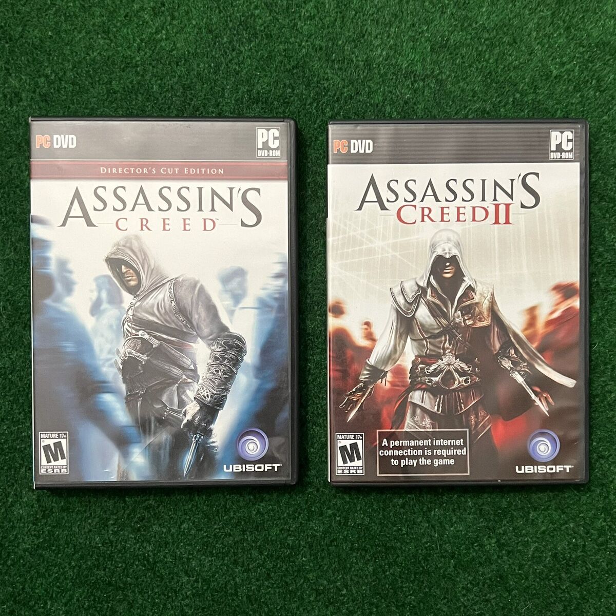 Assassins Creed & Assassins Creed II 2 Lot Of (2) PC DVD ROM Video