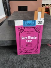 PLV WERBUNG ZIGARETTE ROTH GRIFF FILTER VINTAGE ANNEES 80 DIM 43x23CM