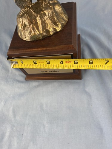 Golf Trophy Eagle Flying Wooden Base Interchangeable Parts Medium Size 12 Inches - Picture 8 of 9