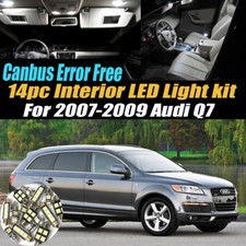 14pc Canbus Error Free Car Interior Led White Light Kit For 2007-2009 Audi Q7