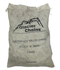 GLACIER CHAINS EMERGENCY TRUCK CHAINS STOCK # 6085V 1 PAIR 