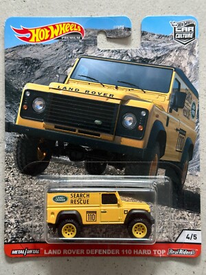 Hot Wheels Premium Wild Terrain LAND ROVER DEFENDER 110 HARD TOP Search & Rescue