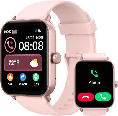 Smart Watch Women Men Alexa Built-in Call HR Steps Sports for iPhones