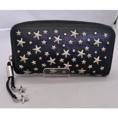 長財布 JIMMY CHOO PIPPAl & Crystal Star Studs CalfleatherWallet s-l400.jpg