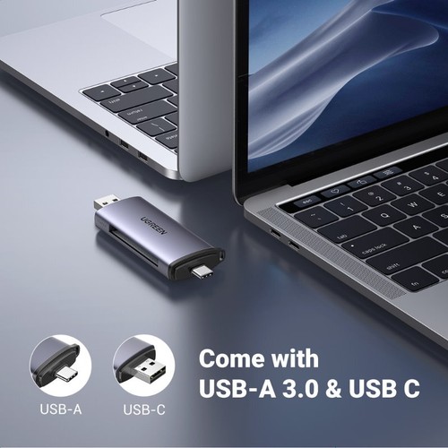 Ugreen USB 3.0 Type-C Card Reader SD TF CF MS Micro SD CFast 2.0 Memory Card - Picture 28 of 35