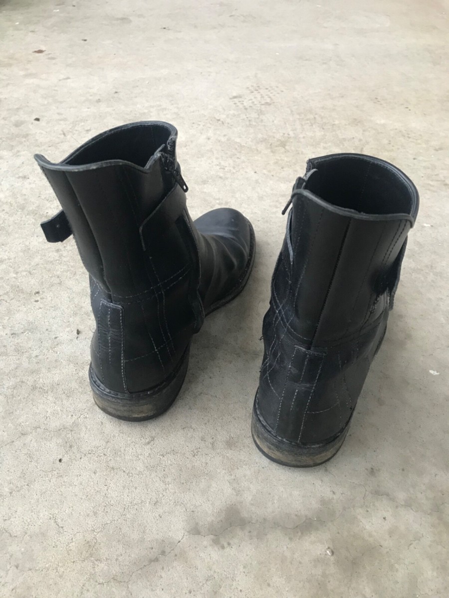 RARE 2002 Dior Homme Hedi Slimane Leather Boots 42 Celine