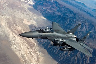Poster, Many Sizes; U.S. Air Force F-15E Strike Eagle With The 335Th Fighter Squ