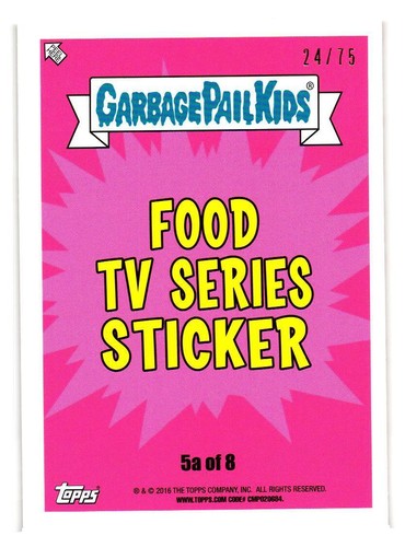 2016 GARBAGE PAIL KIDS SERIES 2 PRIME SLIME TRASHY TV PICK YOUR CARD BLOODY RED - Picture 172 of 323