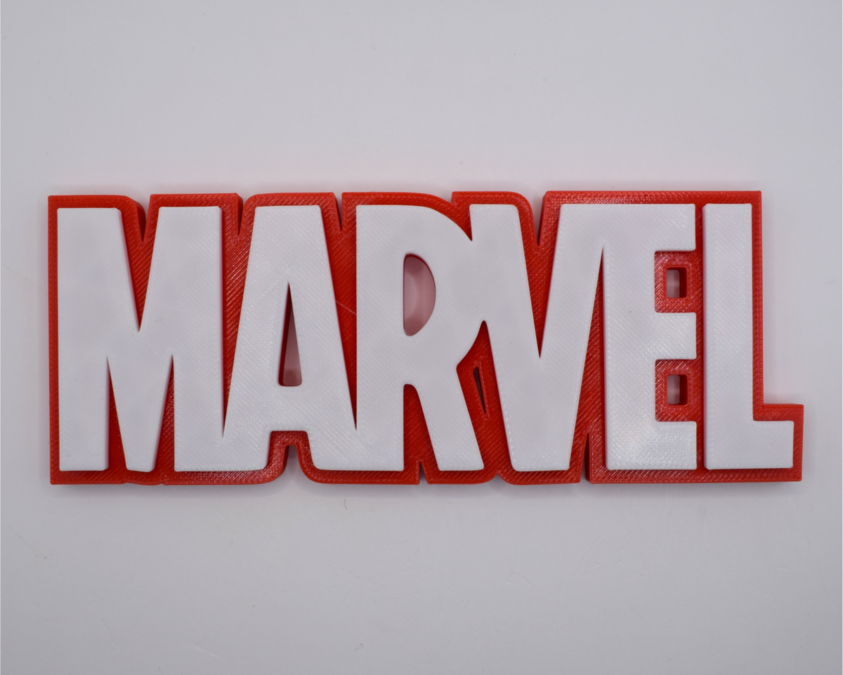 DAREDEVIL MARVEL COMIC LOGO·Fichier STL pour Impression 3D·Cults