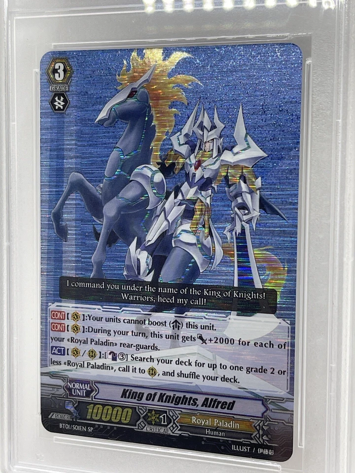 King of Knights, Alfred SP 2011 BT01 S01EN PSA 9 MINT Cardfight Vanguard (BT01) - Image 3 of 4