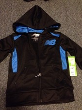 New Balance Size 2 T Blue Boys Jacket Hoodie Sport New 48 Tags