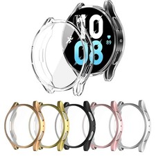 Samsung Galaxy Watch 4 5 6 7 FE 40/44 Tempered Glass Protector Screen Case Cover