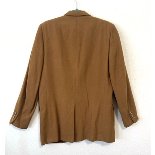 Blazer vintage Christian Dior de Hart Schaffner & Marx 100 % cachemir camel 42L Foto 2 de 4