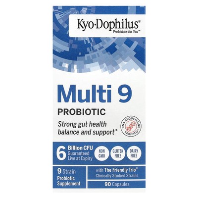 Kyo-Dophilus , Multi 9 Probiotic, 6 Billion CFU, 90 Capsules