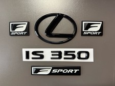 Black Emblem Logo Trunk Badge Fits 2021 2022 2023 2024 2025 Lexus Is350