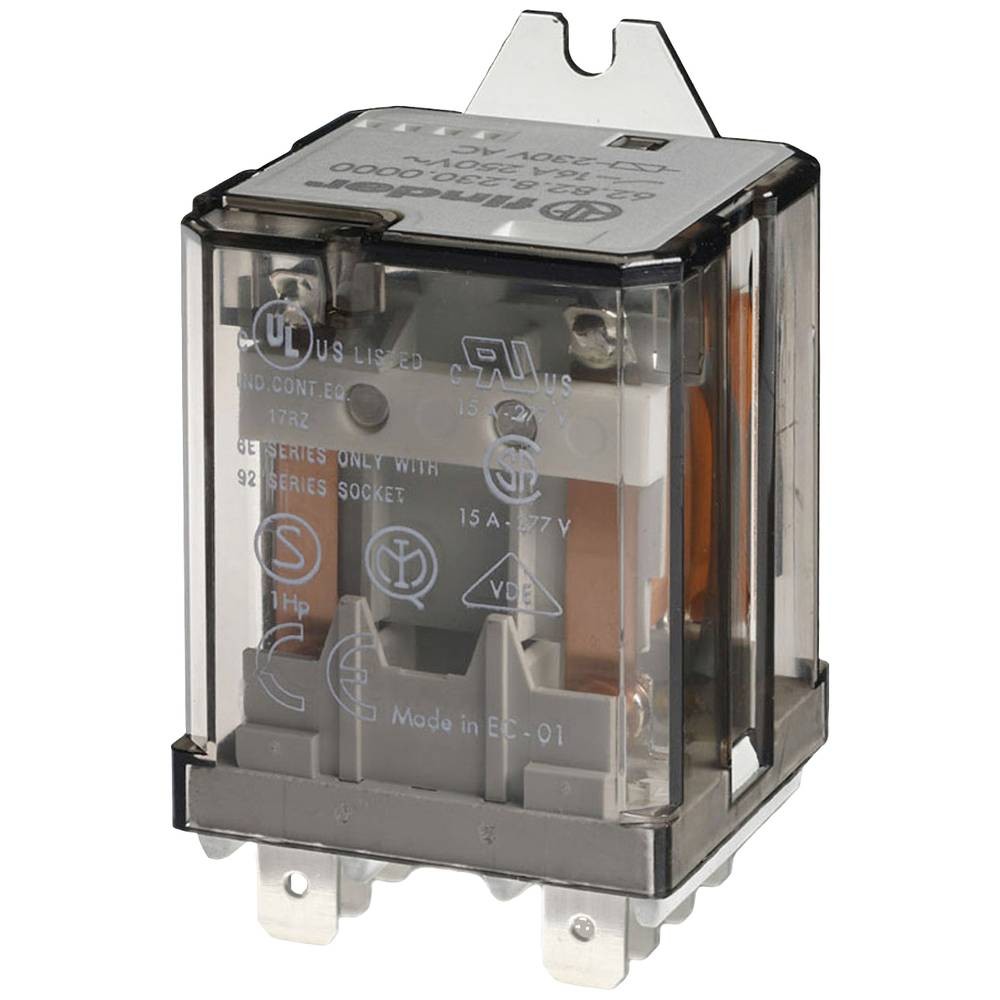 Relais Finder 62.82.8.230.4300 pour contrôler les circuits de ventilation et pompes de 16A