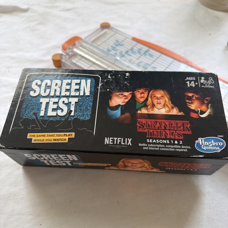 Stranger Things Seasons 1-2 Screen Test Hasbro Game Official NETFLIX (SEALED)