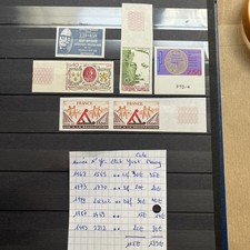 1968-1993 Lot 6 Timbres Non Dentelés 5xBdf n°1563 à 2812 ** Cote Maury 139€
