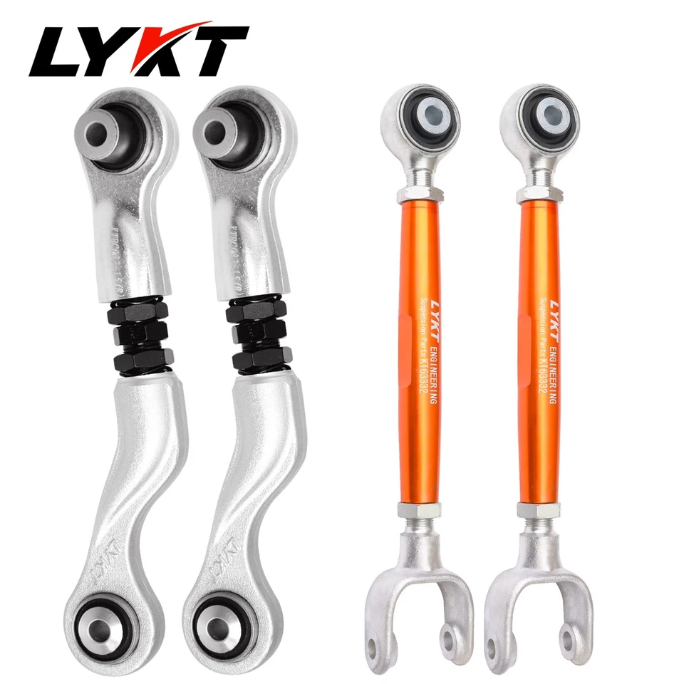 LYKT 4pcs Adjustable Rear Camber&Toe Arms for Benz C、CLS、E、GLC、GLK、 AMG Foto 2 de 4