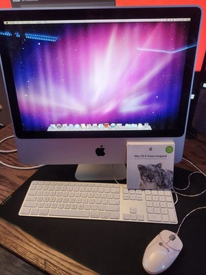 Apple iMac 20-inch A1224 2GHz Core 2 Duo 1TB HDD + Apple Keyboard +Snow Leopard