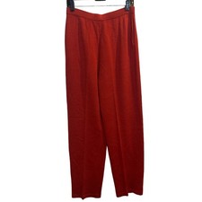 Vintage St. John Collection Knit Red Orange Loungewear Pants Slacks Size 10