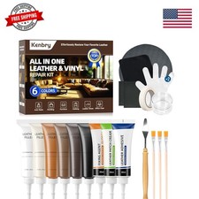 Leather Repair Kit, Vinyl Repair Kit for Car Seat, Couch  Furniture, Leather...