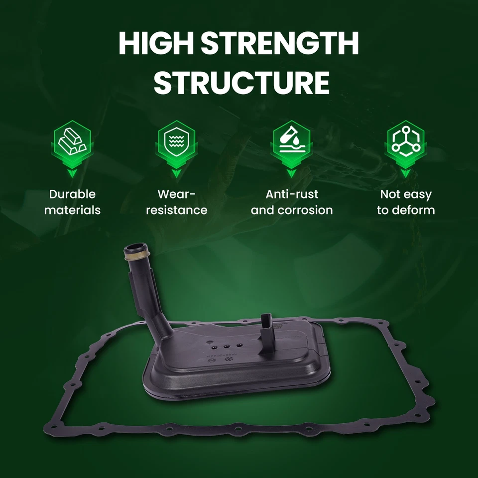 Filtro de transmisión cárter de aceite apto para Chevrolet Express Silverado GMC Savana 6L90 Foto 3 de 4