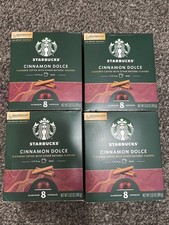 32 pods Starbucks Cinnamon Dolce for NESPRESSO VERTUO Coffee Capsules LOT 4box 8