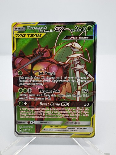 Pheromosa & Buzzwole GX (191) (Full Art) — Unbroken Bonds