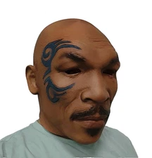 Halloween Mike Tyson Latex Mask Realistic Cosplay Costumes Props