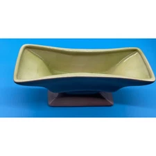 Royal Windsor Purple & Green Ceramic Planter 11.5" x 4.5" Vintage 11.5'' X 4.5''