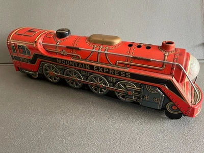 Jouet Ancien Tôle Train Locomotive Modern Toys Mountain Espress Japan - Photo 1/4