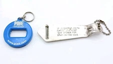 Vintage Bev Key & Liftab Beverage Key Twist Off Tab Pull Beer Bottle Can Opener