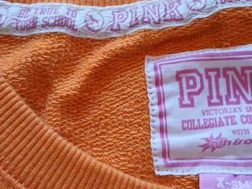 Victoria's Secret PINK Miami Hurricanes Orange Sweatshirt XSM - Picture 5 of 14