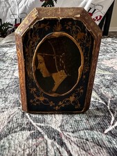 Antique Beatrice D&rsquo;este Rare One Bookend Made Of Copper/ Wood Estate Find