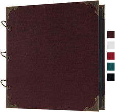12 X 12 Inch Large Leather Hardcover 80 Pages DIY Scrapbook Photo Album Blank Cr