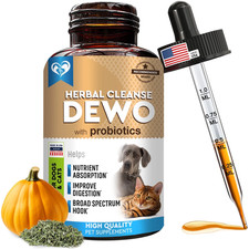 Dewormer for Dogs Cats - Made in USA - Effective against Tapeworms Hookworms R
