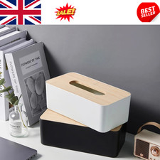 Wooden Desktop Tissue Boxes Paper Storage Case Table Decoration Tissue Holder